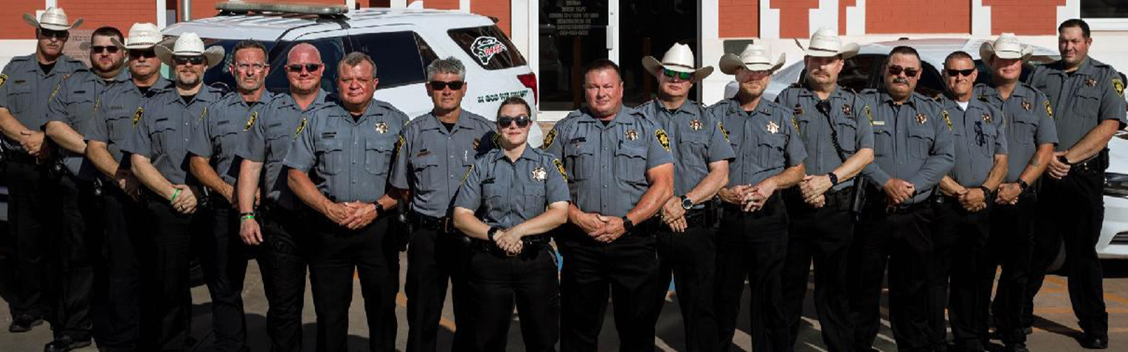 school resource officers in front of sheriff's office